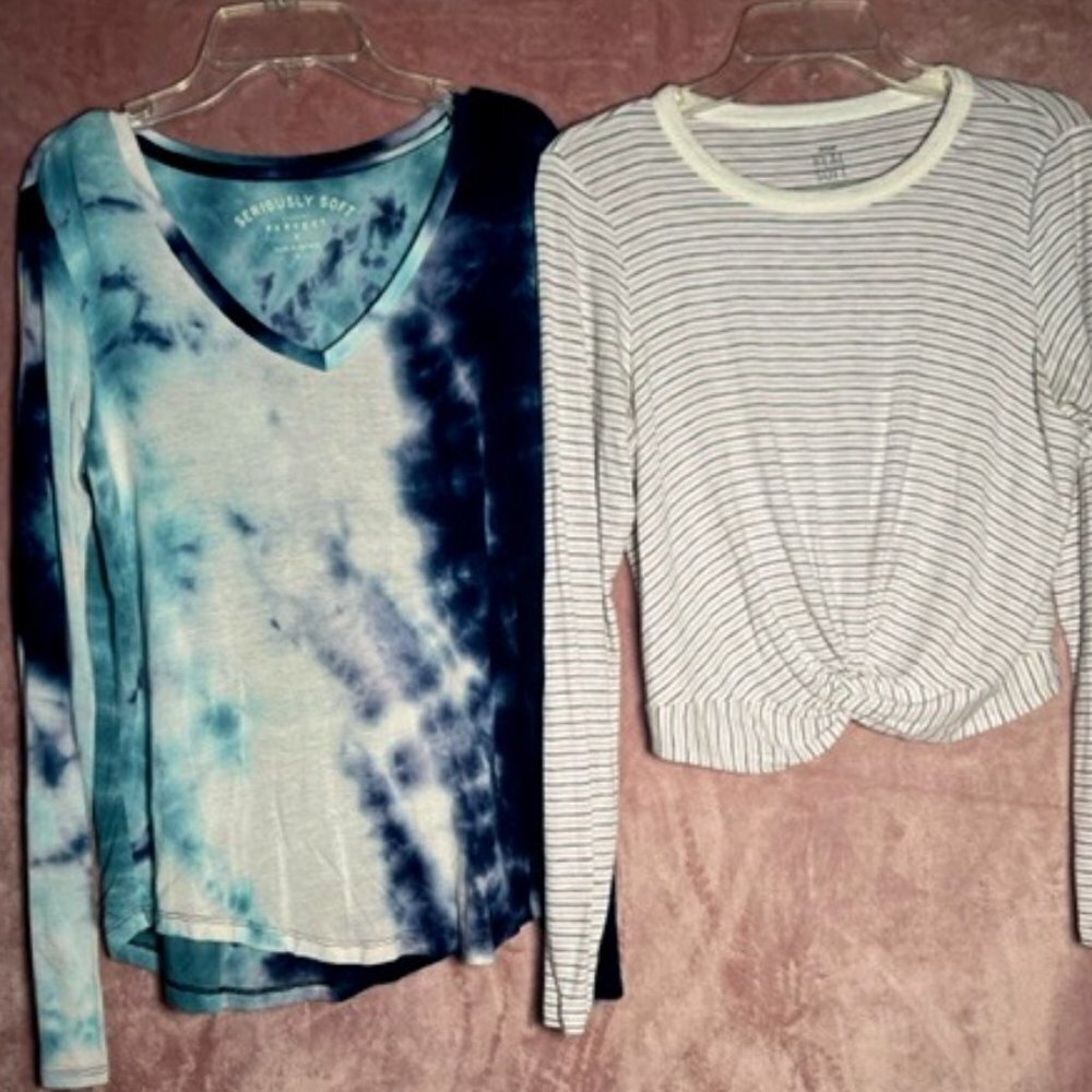 Aerie And Aeropostale Bundle (2) Womens Soft Shirts Long Sleeve Size Medium